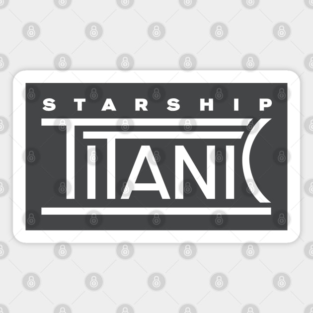 Starship Titanic Logo Magnet by Hat Sharpener 